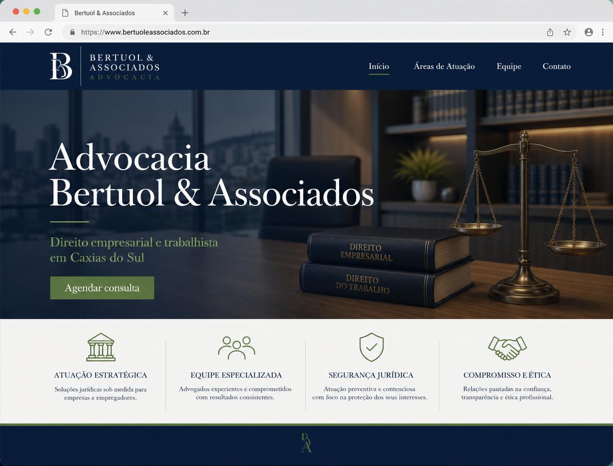 Site para escritório de advocacia